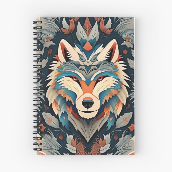 Item preview, Wandering Whispers: A Captivating Pattern Wolf designed and sold by NightshadeWolfs.