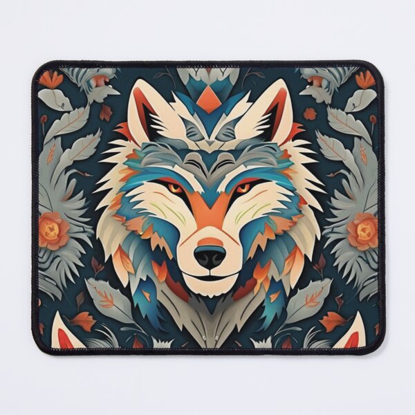 Item preview, Wandering Whispers: A Captivating Pattern Wolf designed and sold by NightshadeWolfs.