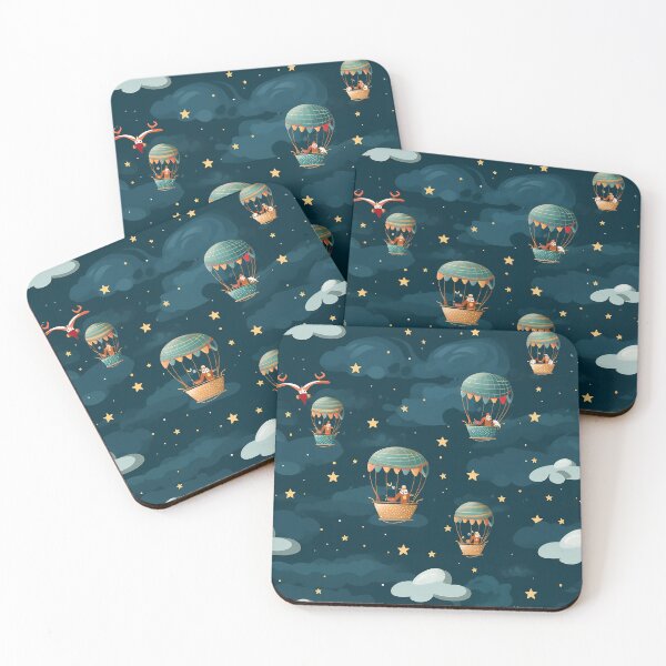 Item preview, Baby Hot air balloons seamless pattern designed and sold by Reichcorp.