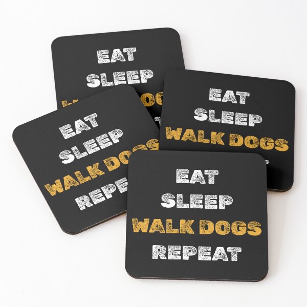Item preview, Eat sleep walk dogs repeat designed and sold by twisted-dot.
