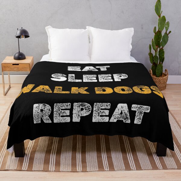 Item preview, Eat sleep walk dogs repeat designed and sold by twisted-dot.