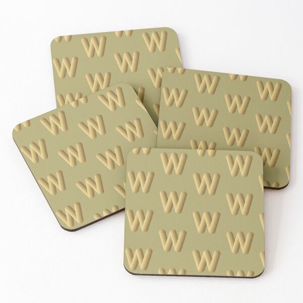 Item preview, W Initials in stuffed animal designed and sold by designmari.