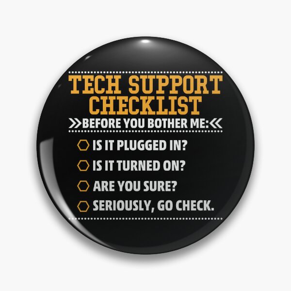 Item preview, Tech Support Checklist Funny List designed and sold by sweetbelle.