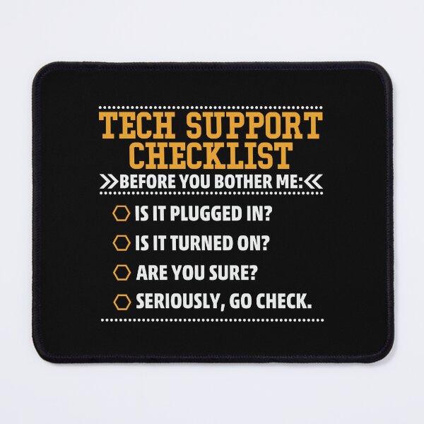 Item preview, Tech Support Checklist Funny List designed and sold by sweetbelle.