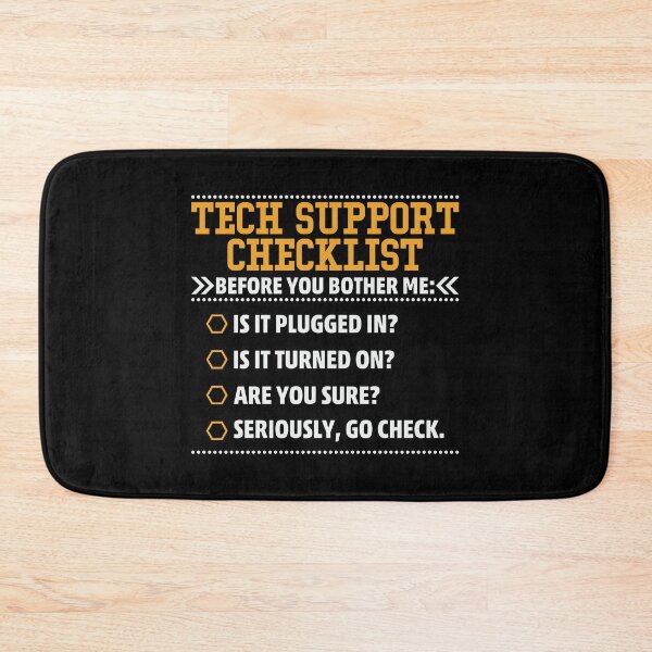 Item preview, Tech Support Checklist Funny List designed and sold by sweetbelle.