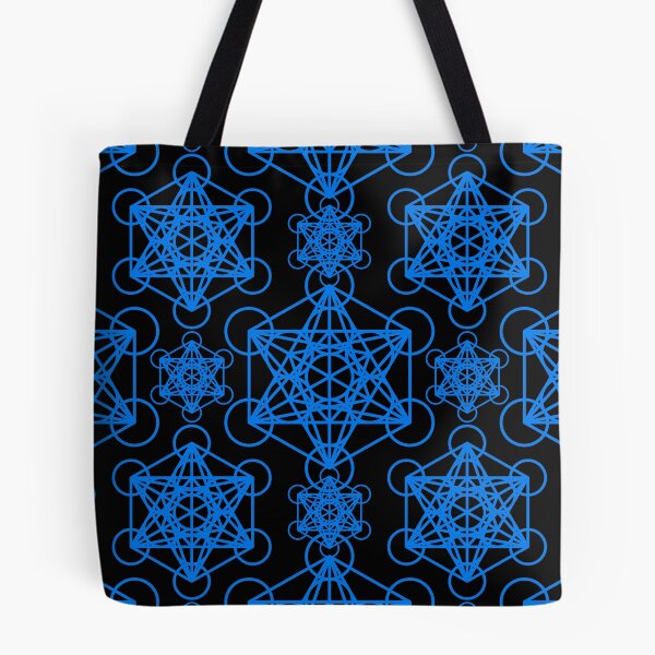 Item preview, Blue & Black Sacred Geometry:  Metatron's Cube Pattern designed and sold by LunarisPlexus.