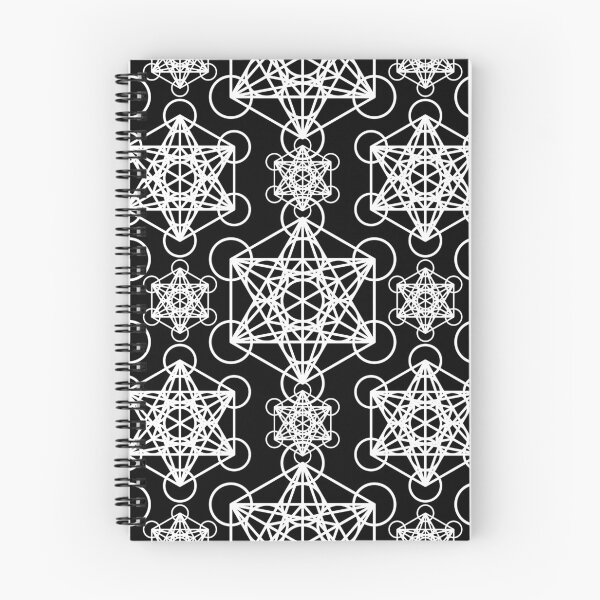 Artikelvorschau, Weiße und schwarze Heilige Geometrie: Metatrons Würfelmuster entworfen und verkauft von LunarisPlexus.