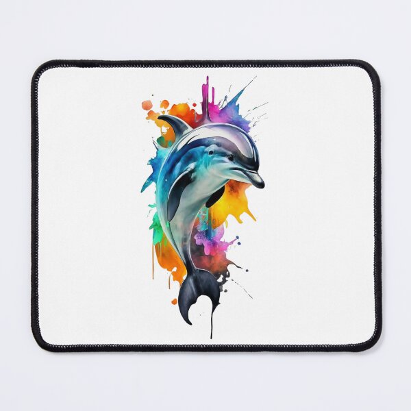 Item preview, Bottlenose Dolphin Watercolor Painting designed and sold by StefanSchmitArt.