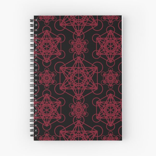 Item preview, Geometría sagrada roja y negra: patrón del cubo de Metatrón designed and sold by LunarisPlexus.