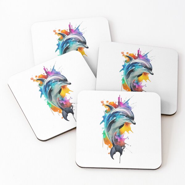Item preview, Bottlenose Dolphin Watercolor Painting designed and sold by StefanSchmitArt.