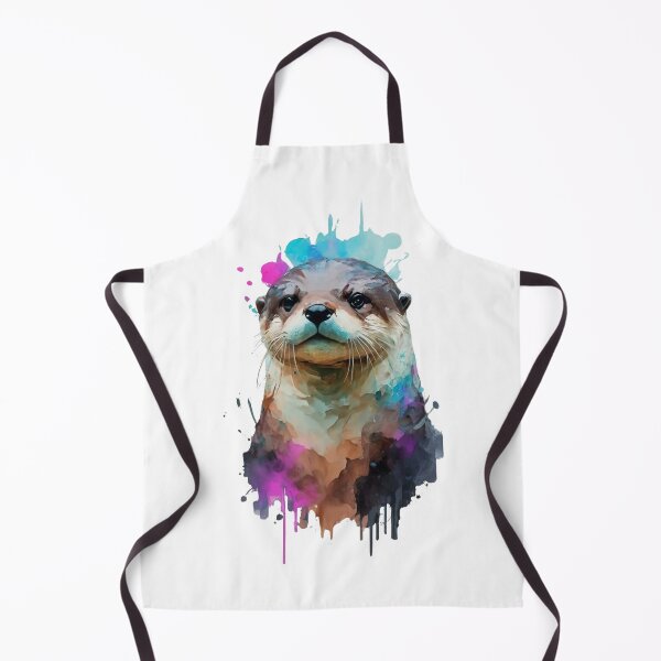 Artikelvorschau, Nordamerikanische Flussotter-Aquarellmalerei entworfen und verkauft von StefanSchmitArt.