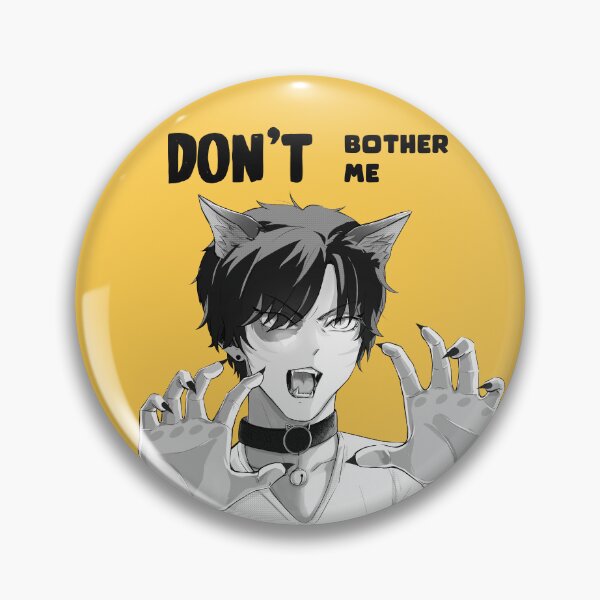 Item preview, Don't bother me Neko anime boy (manga style) (Yellow) designed and sold by SEIKI-art.