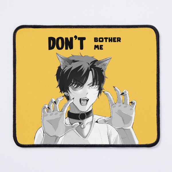 Item preview, Don't bother me Neko anime boy (manga style) (Yellow) designed and sold by SEIKI-art.