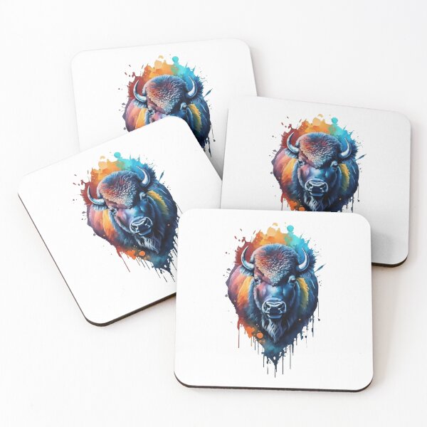 Item preview, American Bison Watercolor Painting designed and sold by StefanSchmitArt.
