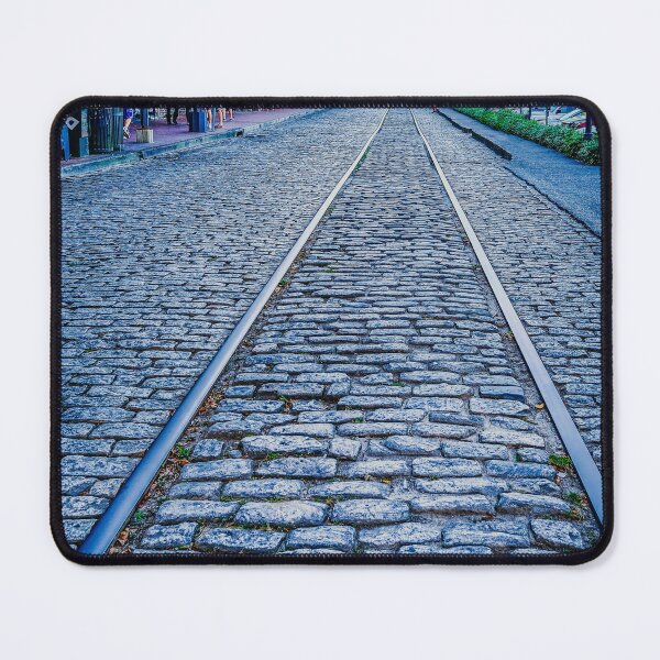 Item preview, Trolley Tracks in Cobblestones designed and sold by dbvirago.