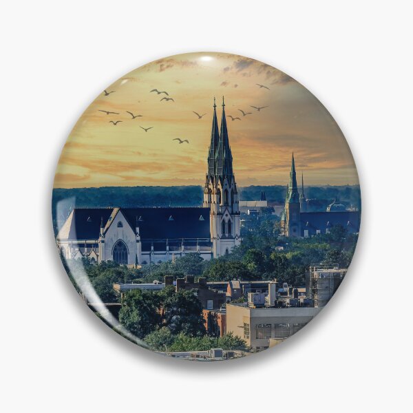 Item preview, Savannah Skyline with Church designed and sold by dbvirago.