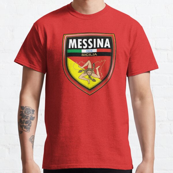 Messina Surname Funny Team Family Last Name Messina V-Neck T-Shirt