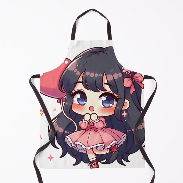 Artikelvorschau, Heart Balloon Cutie: Chibi Girl Aufkleber für Mädchen entworfen und verkauft von diegomenjivar92.