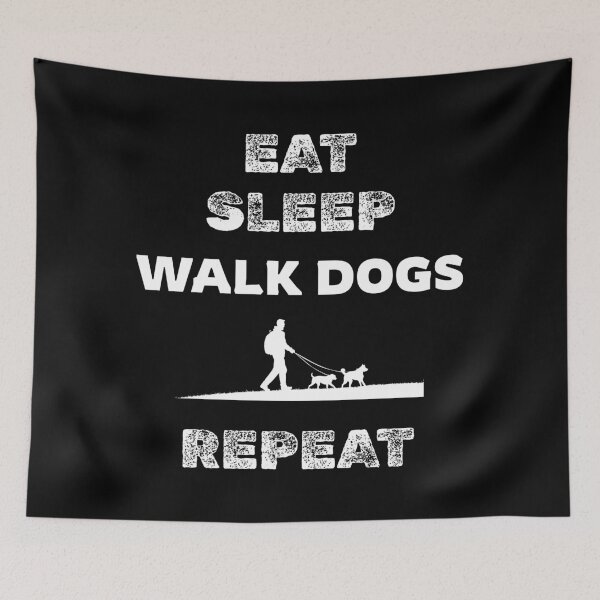 Item preview, Eat sleep walk dogs repeat. The routine of dogs enthusiast. designed and sold by twisted-dot.