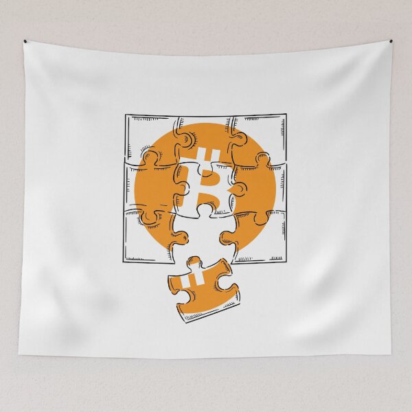 Item preview, Bitcoin coin. Bitcoin logo t-shirt. Crypto Puzzle designed and sold by flexify.