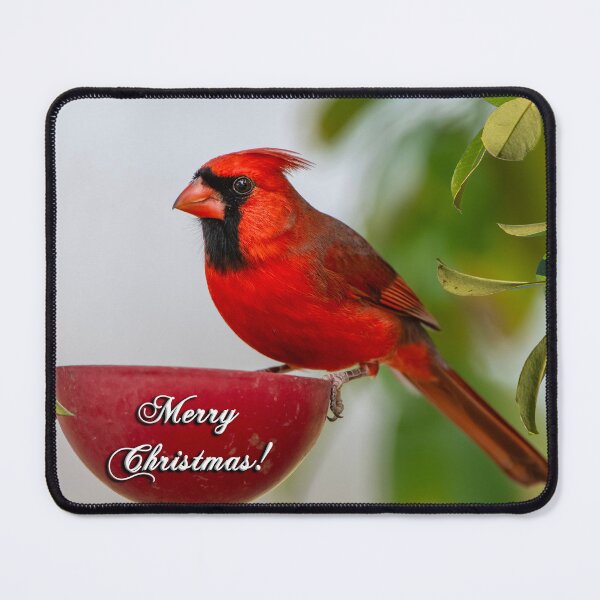 Item preview, Northern Cardinal Merry Christmas designed and sold by Bonnie T. Barry.