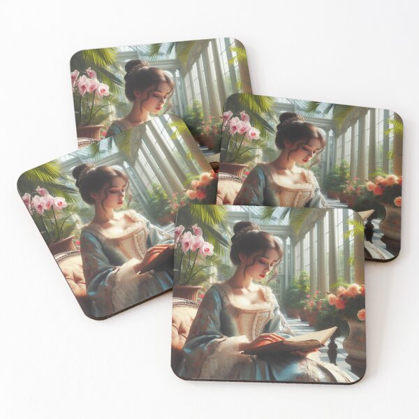 Item preview, Regency Woman Reading In The Conservatory designed and sold by BrightC.