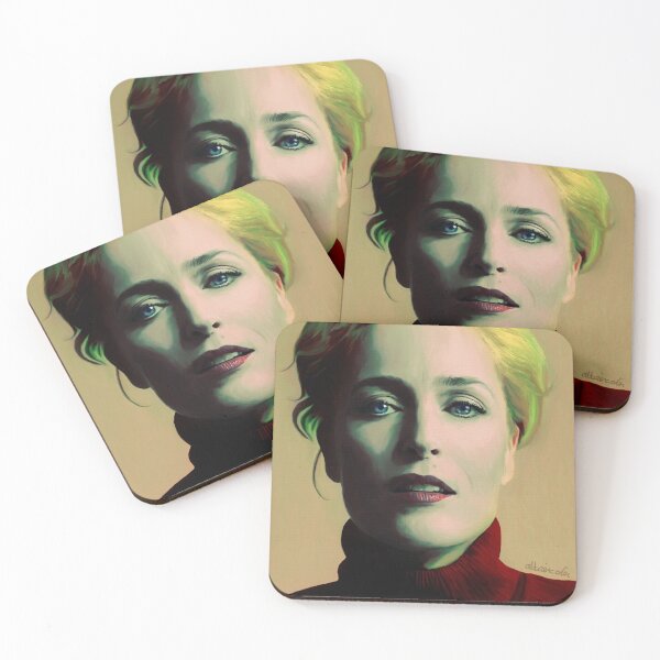 Item preview, Gillian Anderson oil color portrait designed and sold by altaircolin.