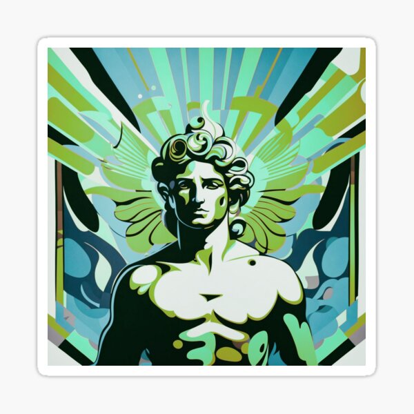 Plutus God of Wealth Greek Mythology - 100 Pack Circle Stickers 3 Inch