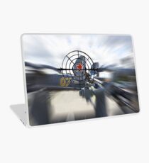 Attack with gun on Soviet plane Laptop Skin