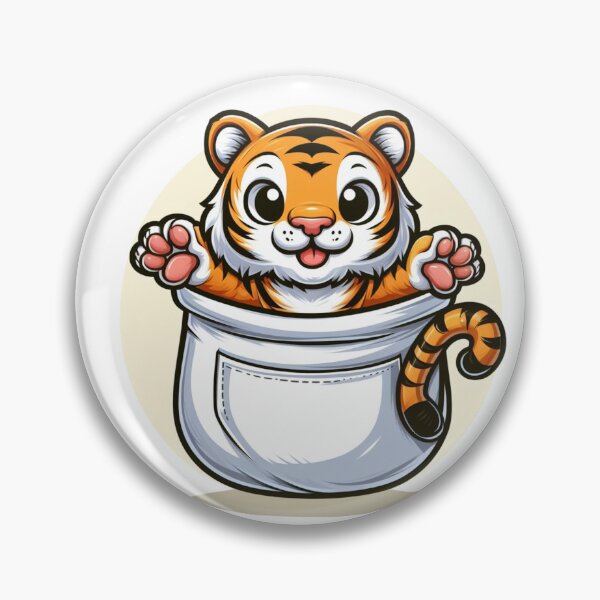 Item preview, Pocket tiger animal Classic T-Shirt designed and sold by Ziromayki ⭐⭐⭐⭐⭐.