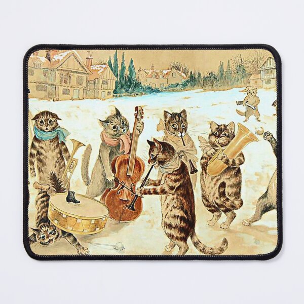 Item preview, Cats Band Vintage Funny Cat Musical Art Print designed and sold by theflandonian.