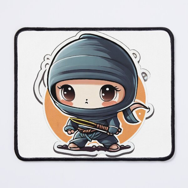 Item preview, Ninja Cutie: Chibi Ninja Sticker designed and sold by diegomenjivar92.