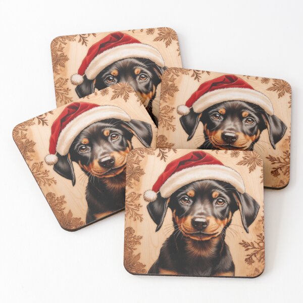 Item preview, Christmas with Doberman Pinscher: The Regal Strength of Wood (Pyro Pets Art - 165) designed and sold by pyropetsart.