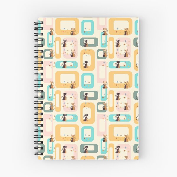 Item preview, Mid-century cats pattern 2 designed and sold by Nupitz.
