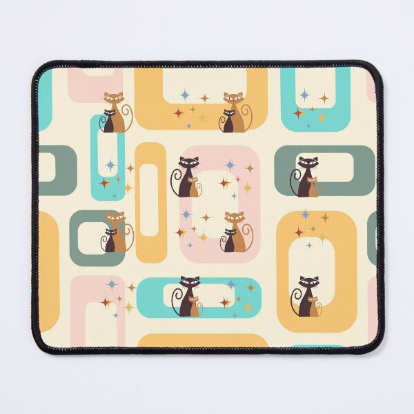 Item preview, Mid-century cats pattern 2 designed and sold by Nupitz.