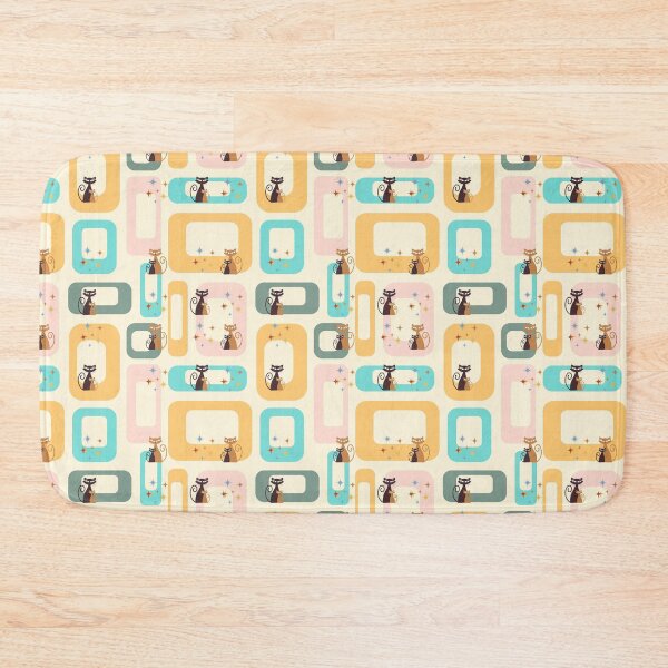 Item preview, Mid-century cats pattern 2 designed and sold by Nupitz.