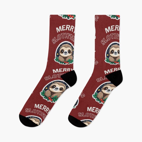 Item preview, Sweet Sloth Wishes: A Merry Sloth'mas Embrace designed and sold by SlothcoreVibes.