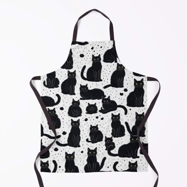 Item preview, Cute Funny Fluffy Black Cats Pattern designed and sold by Simplybe1.
