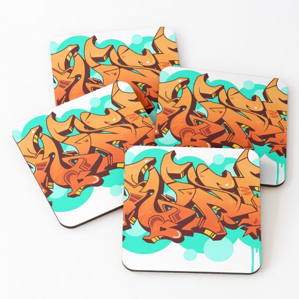 Item preview, Orange graffiti designed and sold by Wounyz.