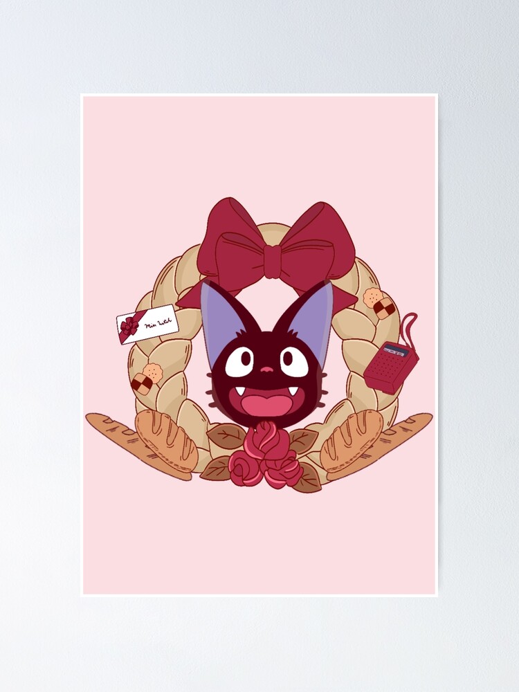 Imagen 1 de 3, Póster con la obra kiki's kawaii anime cat black cat, diseñada y vendida por Puuk.