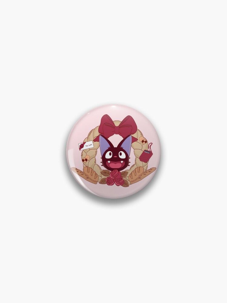 Thumbnail 1 von 3, Button, kiki's kawaii anime cat black cat designt und verkauft von Puuk.