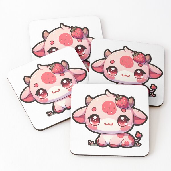 Item preview, Sweet Baby Cow in Strawberry Hues designed and sold by Anavai987.