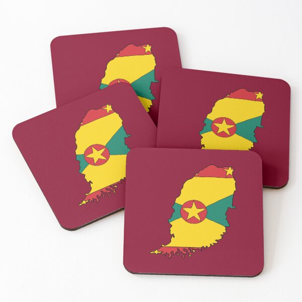 Item preview, Grenada country shape flag designed and sold by Rachael Taylor.
