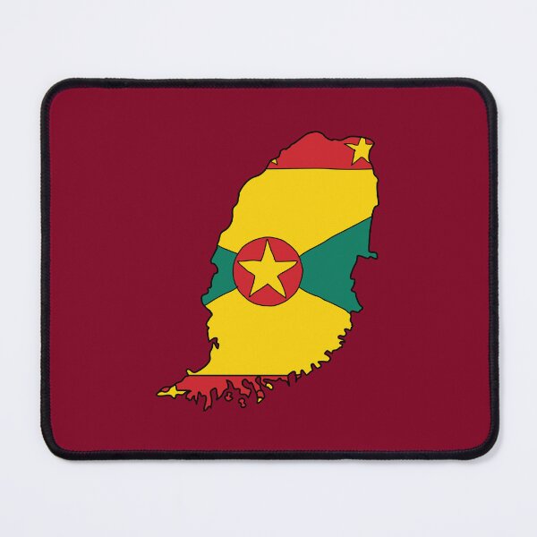 Item preview, Grenada country shape flag designed and sold by Rachael Taylor.