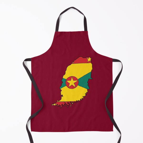 Item preview, Grenada country shape flag designed and sold by Rachael Taylor.