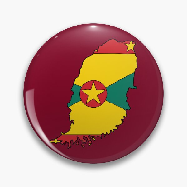 Item preview, Grenada country shape flag designed and sold by Rachael Taylor.