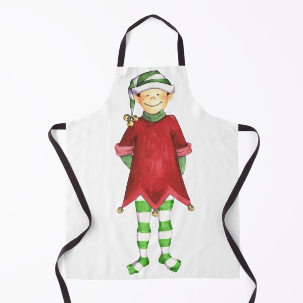 Item preview, Christmas Elf Cartoon designed and sold by Ink Bloom Studio ⭐⭐⭐⭐⭐.