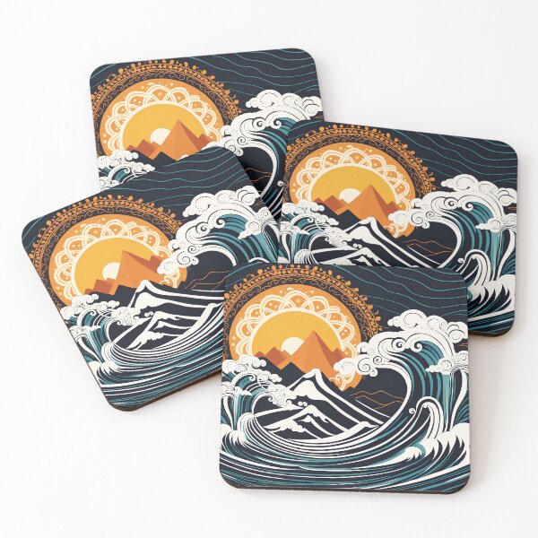 Item preview, Sun, Moon, Mountain, Sea, Wind and Life in Universe, illustration designed and sold by boyangyang.