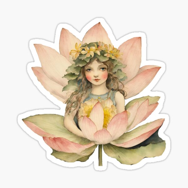 Lotus Flower Fairy Sticker
