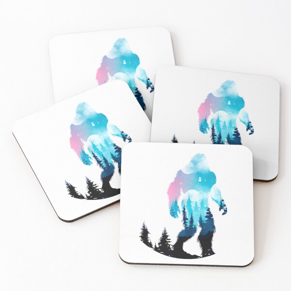 Item preview, Subtle Trans Pride Bigfoot Sasquatch Watercolor Silhouette designed and sold by ArtliciousHUMAN.